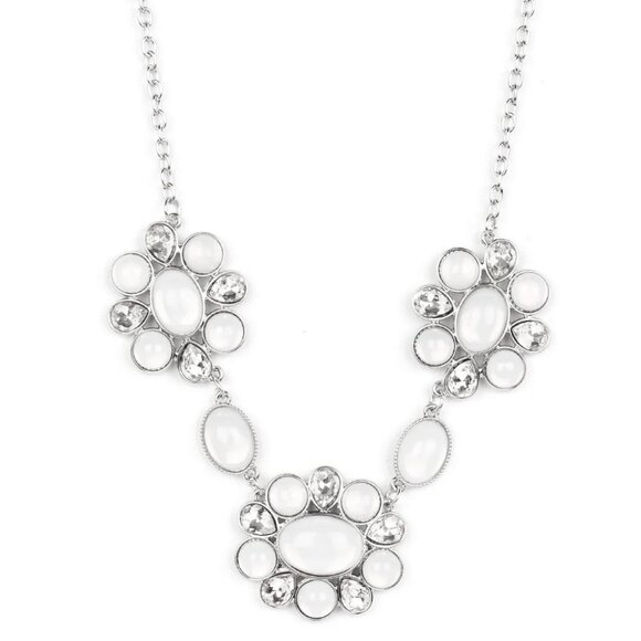 Paparazzi Jewelry Accessories - Your Chariot Awaits - White Necklace - Picture 2 of 6